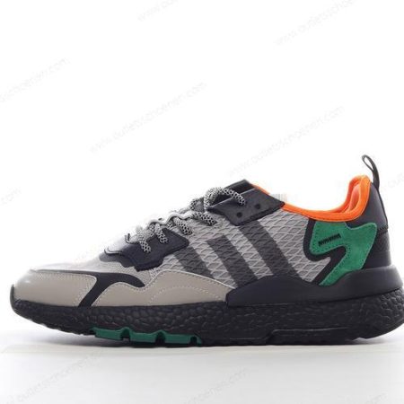 Goedkoop Adidas Nite Jogger ‘Zwart Groen Oranje’ Heren/Dames EE5569