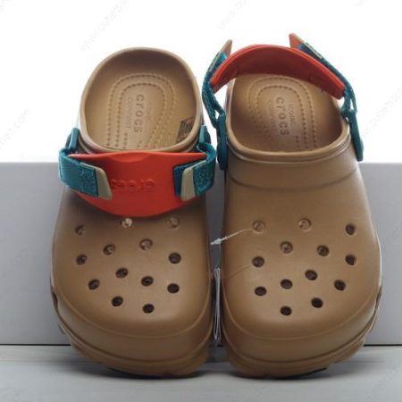 Goedkoop Crocs Classic Clog Beach Shoe Unisex ‘Bruin Geel’ Heren/Dames 206340-265