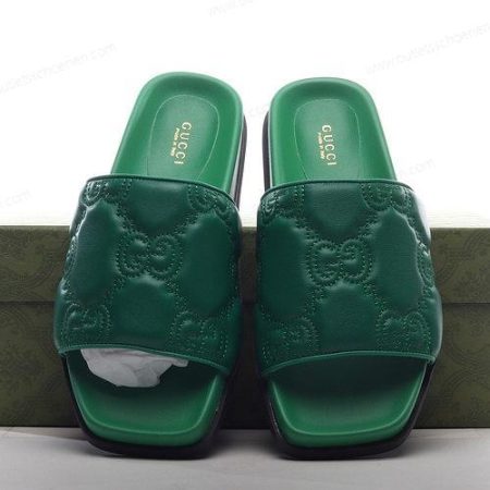 Goedkoop GUCCI GG Supreme Slides ‘Groen’ Heren/Dames