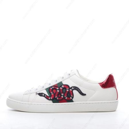 Goedkoop Gucci ACE Embroidered ‘Wit Rood’ Heren/Dames 456230-A38G0-9064