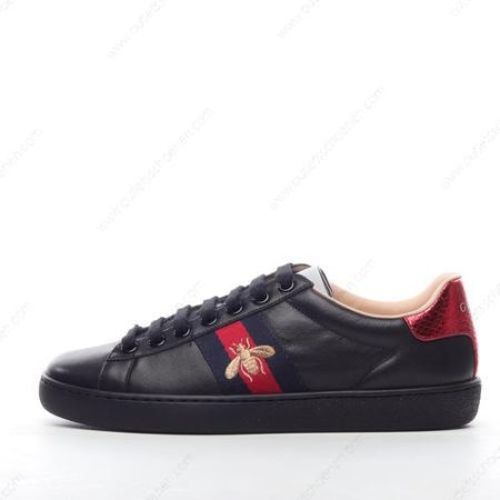 Goedkoop Gucci ACE Embroidered ‘Zwart Rood’ Heren/Dames 429446-A38G0-1284