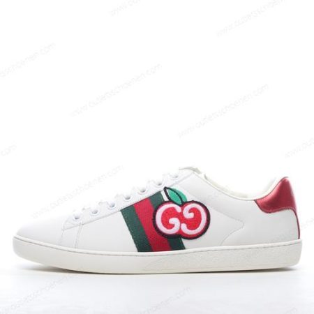 Goedkoop Gucci ACE GG Apple Patch ‘Wit Rood’ Heren/Dames 611376-DOPE0-9064