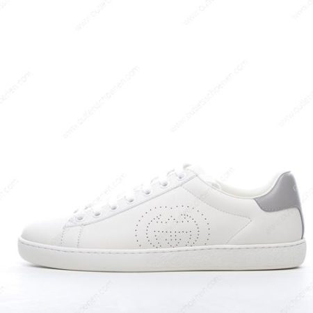 Goedkoop Gucci New ACE Perforated Leather Trainers ‘Wit’ Heren/Dames