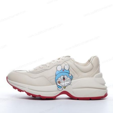 Goedkoop Gucci x Doraemon Rhyton Vintage Trainer ‘Wit Rood’ Heren/Dames