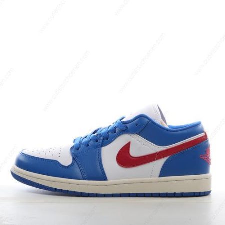 Goedkoop Nike Air Jordan 1 Low ‘Blauw Rood Wit’ Heren/Dames DC0774-416