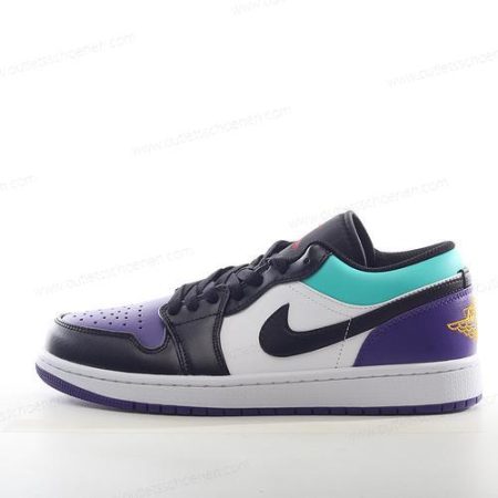 Goedkoop Nike Air Jordan 1 Low ‘Wit Paars Zwart’ Heren/Dames 553558-154