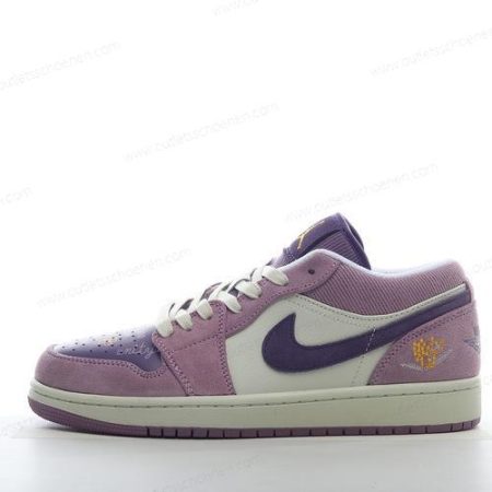 Goedkoop Nike Air Jordan 1 Low ‘Wit Roze Purper’ Heren/Dames DR8057-500