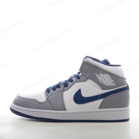 Goedkoop Nike Air Jordan 1 Mid ‘Grijs Wit Blauw’ Heren/Dames DQ8423-014