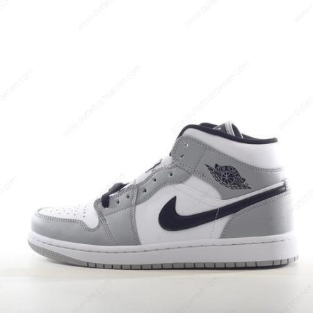 Goedkoop Nike Air Jordan 1 Mid ‘Grijs Zwart Wit’ Heren/Dames 554725-078