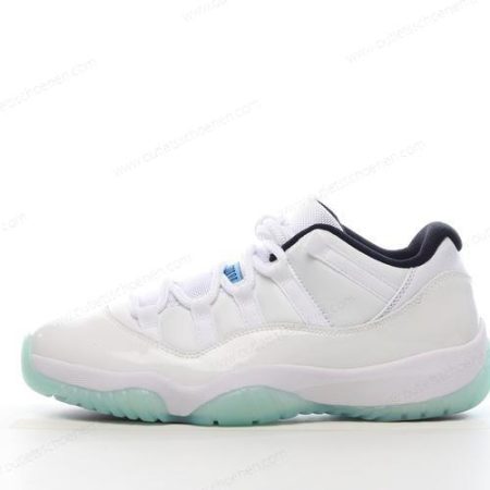 Goedkoop Nike Air Jordan 11 Low ‘Wit Zwart Blauw’ Heren/Dames AV2187-117