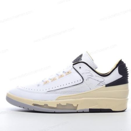 Goedkoop Nike Air Jordan 2 Low SP x Off-White ‘Wit Zwart’ Heren/Dames DJ4375-101