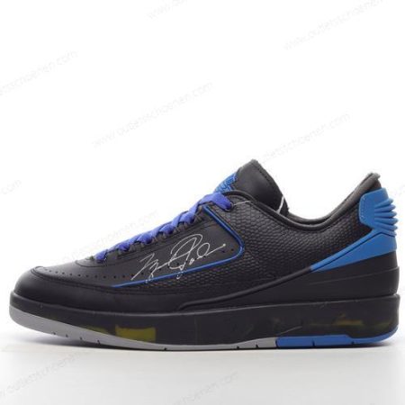 Goedkoop Nike Air Jordan 2 Retro Low SP x Off-White ‘Zwart Blauw Grijs’ Heren/Dames DJ4375-004