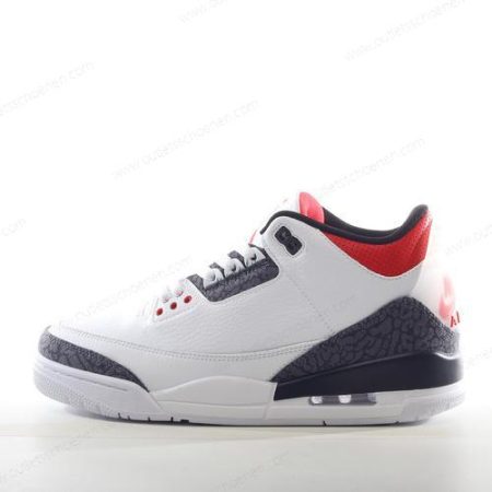 Goedkoop Nike Air Jordan 3 Retro ‘Wit Rood Grijs’ Heren/Dames CZ6634-100