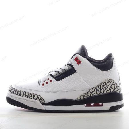 Goedkoop Nike Air Jordan 3 Retro ‘Wit Zwart Grijs’ Heren/Dames 398614-123