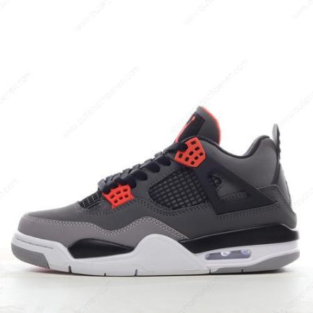 Goedkoop Nike Air Jordan 4 Retro ‘Grijs Zwart Oranje’ Heren/Dames DH6927-061