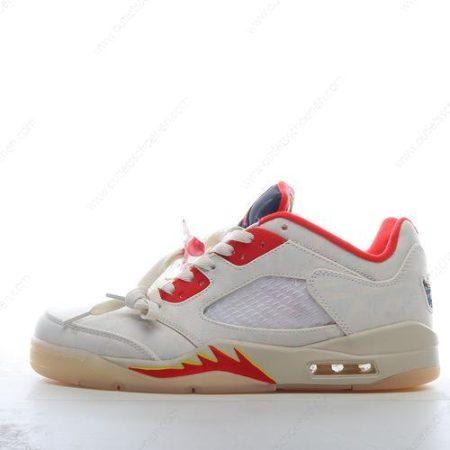 Goedkoop Nike Air Jordan 5 Retro Low ‘Rood Geel Wit’ Heren/Dames DD2240-100