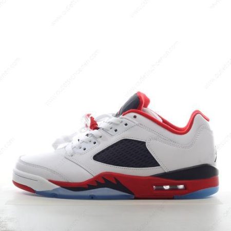 Goedkoop Nike Air Jordan 5 Retro ‘Wit Zwart Rood’ Heren/Dames 819171-101
