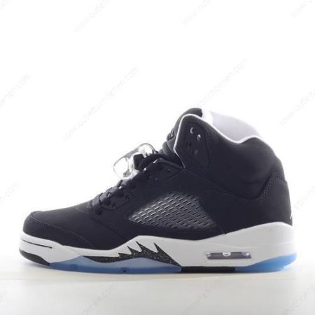 Goedkoop Nike Air Jordan 5 Retro ‘Zwart Grijs Blauw’ Heren/Dames 136027-035