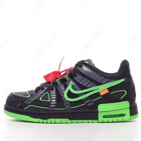 Goedkoop Nike Air Rubber Dunk Low ‘Zwart Wit Groen’ Heren/Dames CU6015-001