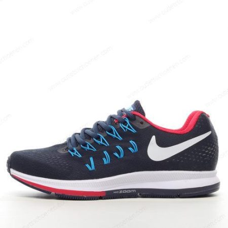 Goedkoop Nike Air Zoom Pegasus 33 ‘Blauw Zwart Wit Rood’ Heren/Dames