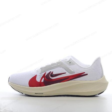Goedkoop Nike Air Zoom Pegasus 40 ‘Wit Zilver Rood’ Heren/Dames FB7703-100