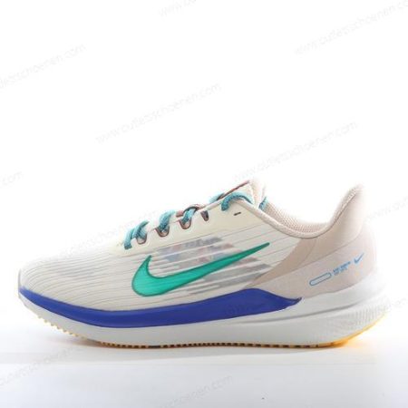 Goedkoop Nike Air Zoom Winflo 9 Premium ‘Wit Blauw Grijs Groen’ Heren/Dames DV8997-100