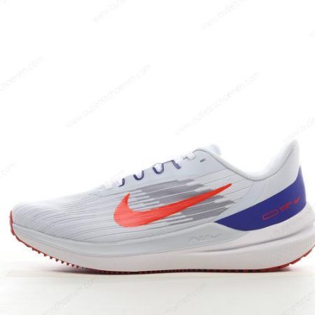 Goedkoop Nike Air Zoom Winflo 9 ‘Wit Blauw Oranje’ Heren/Dames DD6203-006