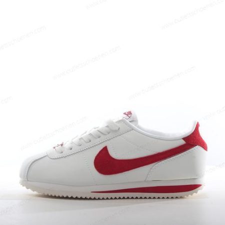 Goedkoop Nike Cortez Basic ‘Wit Rood’ Heren/Dames 819719-101